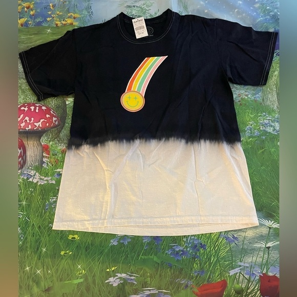 Boss Dog Don't Be Sad Blue & White Colorblock T-Shirt, Black/Multi, Medium, NWT - Picture 4 of 8